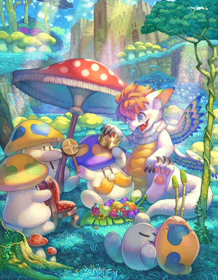 flammie and mushboom (seiken densetsu and 2 more) drawn by haccan