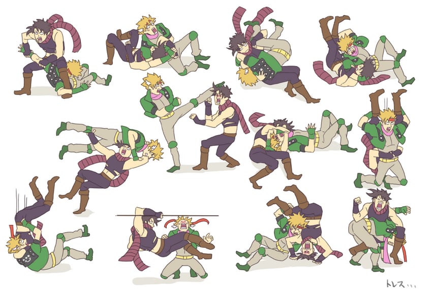 joseph joestar and caesar anthonio zeppeli (jojo no kimyou na bouken and 1 more) drawn by az_(kroneko007)