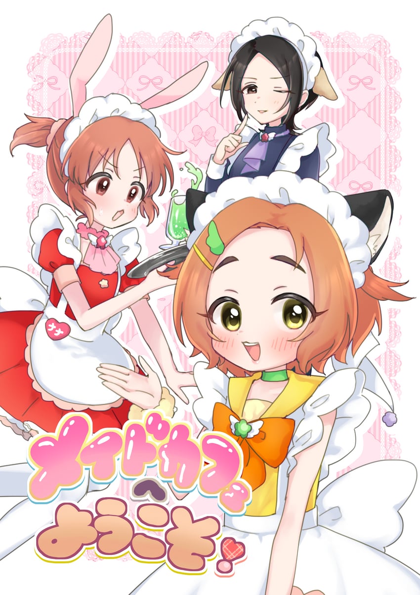 abe nana, ryuzaki kaoru, and togo ai (idolmaster and 1 more) drawn by nya65