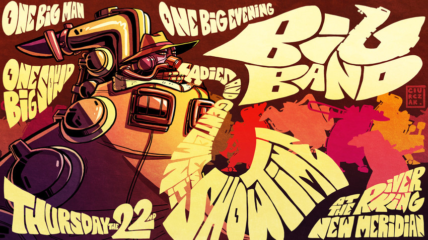big band (skullgirls and 1 more) drawn by dan_ciurckzak