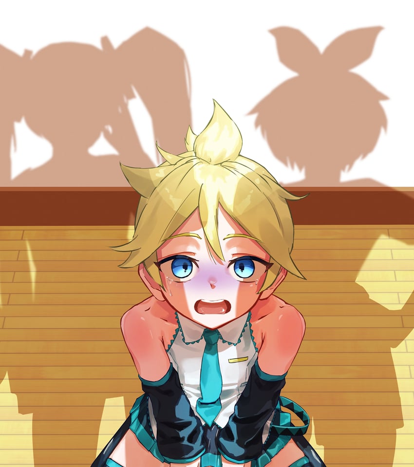 hatsune miku, kagamine rin, and kagamine len (vocaloid) drawn by kubari