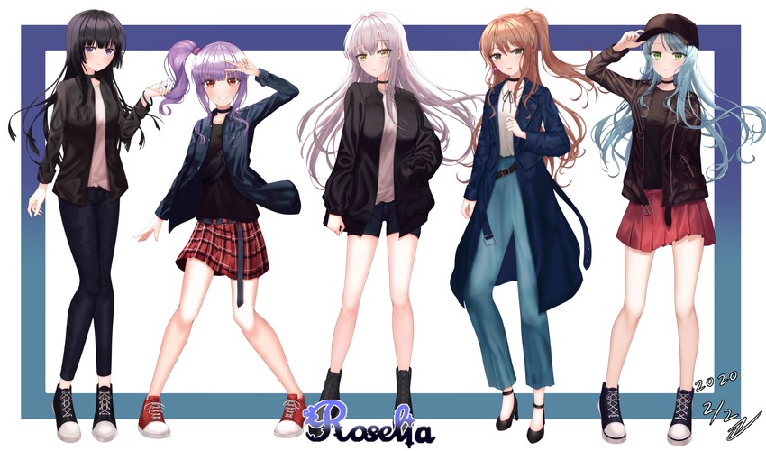hikawa sayo, imai lisa, minato yukina, shirokane rinko, and udagawa ako (bang dream!) drawn by dong_hawn