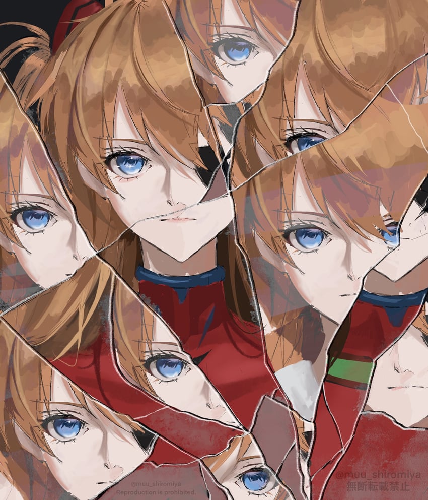 souryuu asuka langley (neon genesis evangelion and 2 more) drawn by muu_(muu_shiromiya)