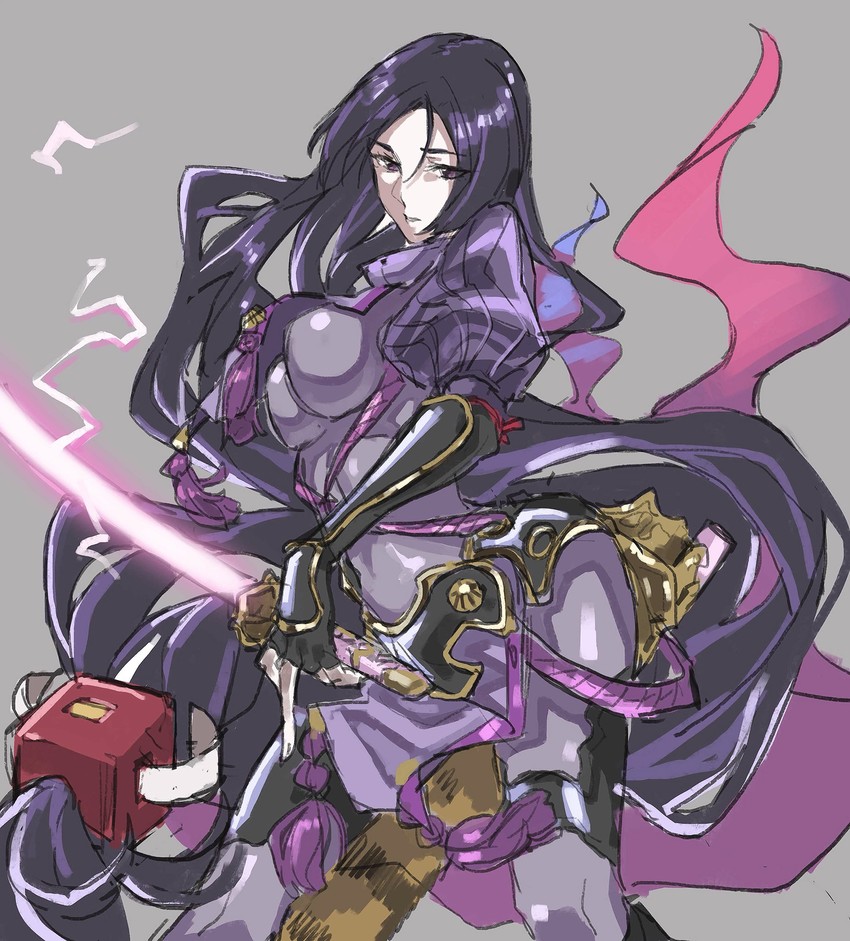 minamoto no raikou (fate and 1 more) drawn by teshima_nari