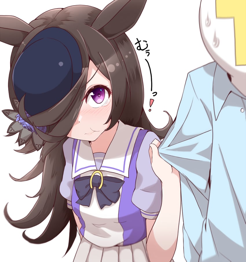 trainer, rice shower, and t-head trainer (umamusume) drawn by hiro_(pqtks113)