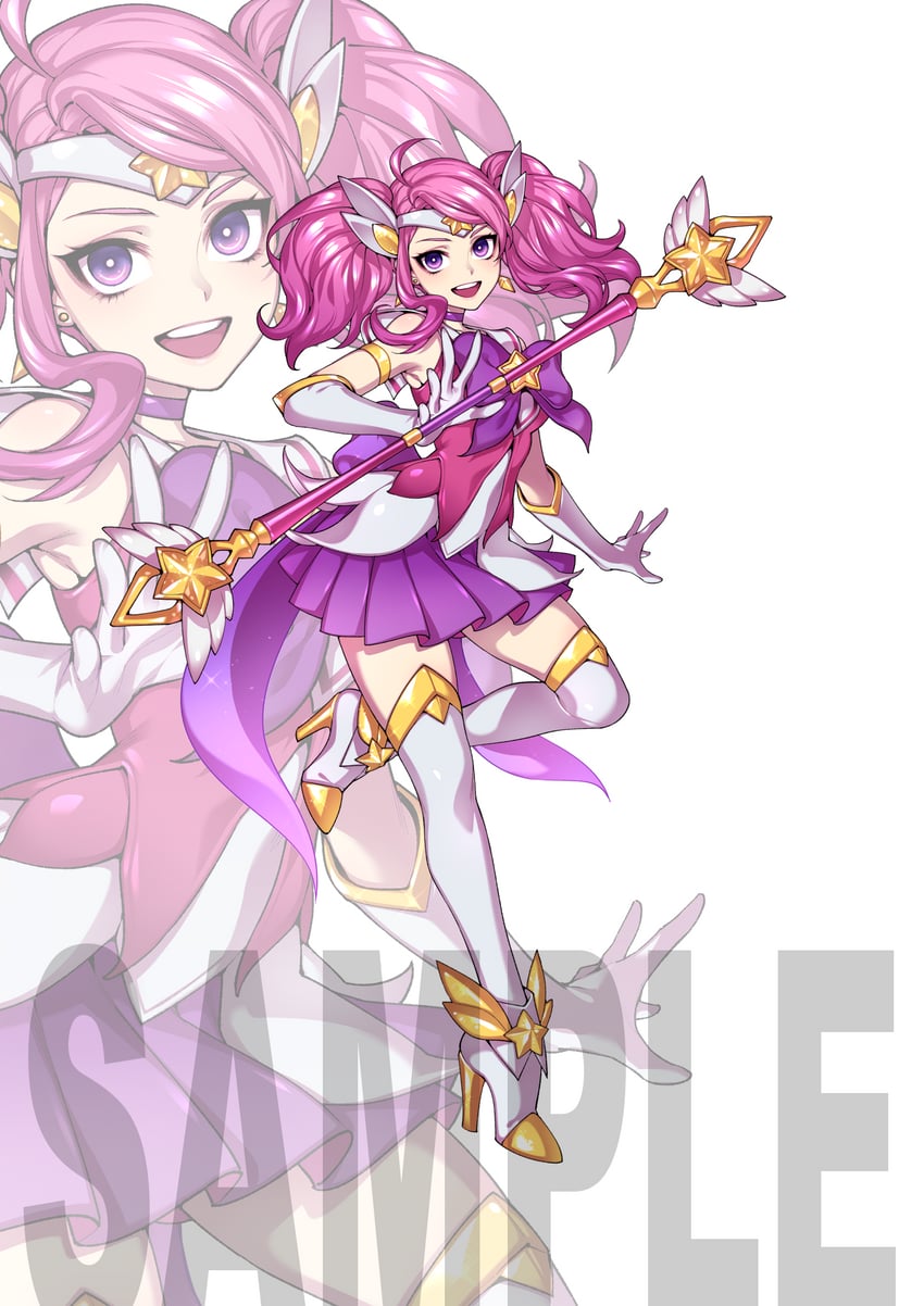 lux and star guardian lux (league of legends) drawn by fishine