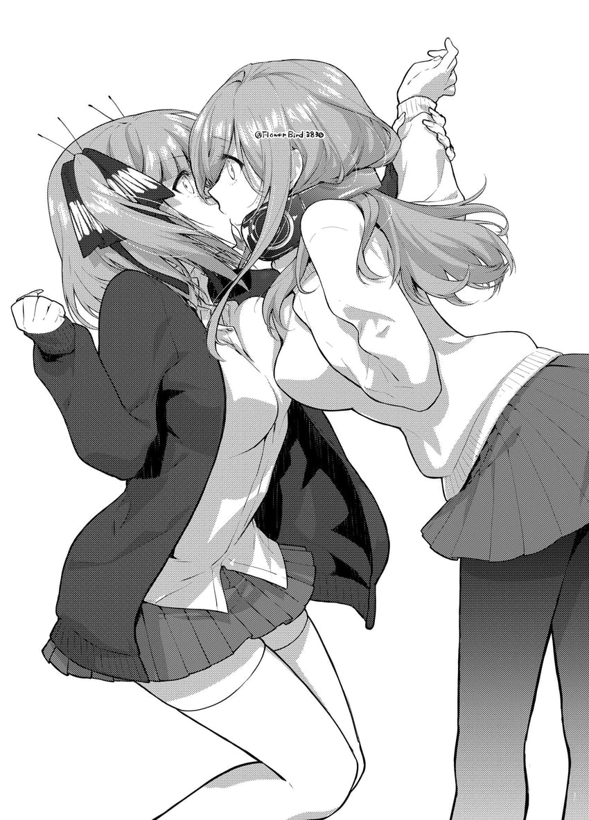 nakano nino and nakano miku (go-toubun no hanayome) drawn by yu_(flowerbird3830)