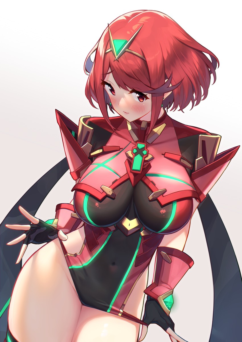 pyra (xenoblade chronicles and 1 more) drawn by baffu