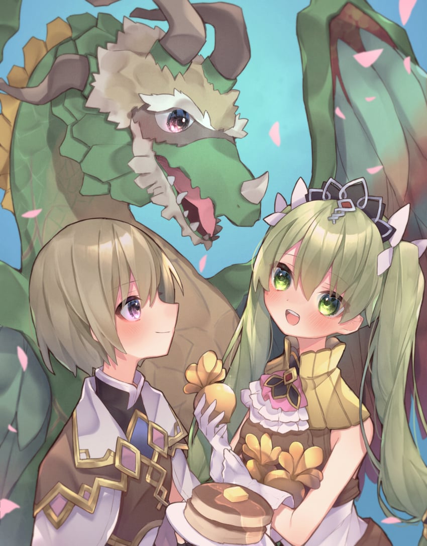 frey, lest, and syelzaweed (rune factory and 1 more) drawn by eringikinono