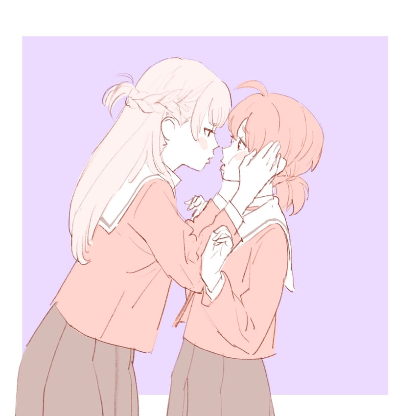 koito yuu and saeki sayaka (yagate kimi ni naru) drawn by 55bata6rou