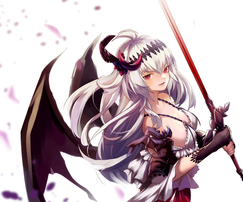 jeanne d'arc and dark jeanne (granblue fantasy) drawn by eredhen