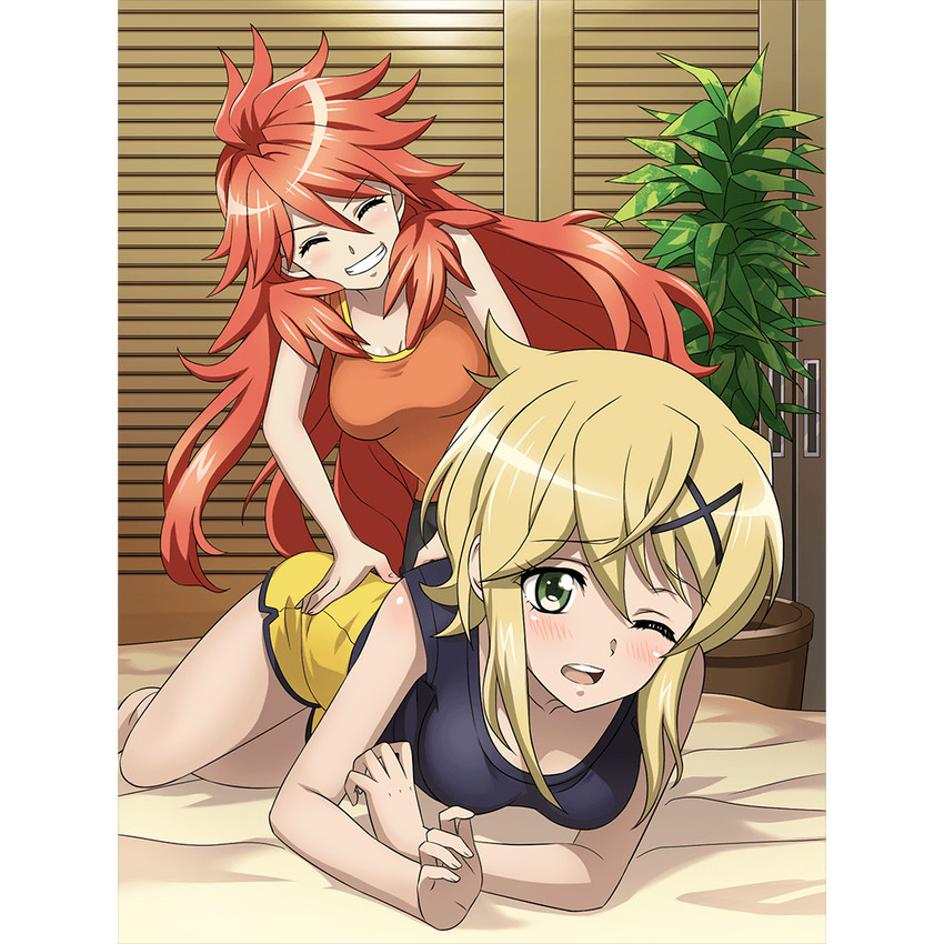 akatsuki kirika and amou kanade (senki zesshou symphogear and 1 more)