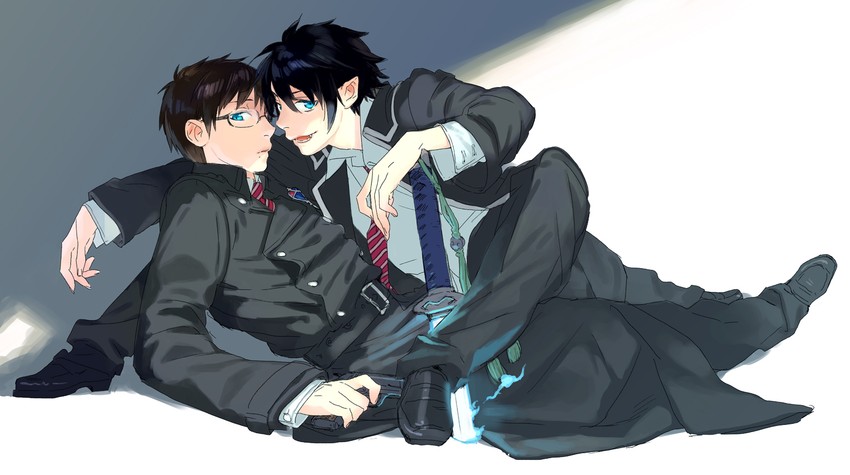 okumura rin and okumura yukio (ao no exorcist) drawn by naoko_(naonocoto)