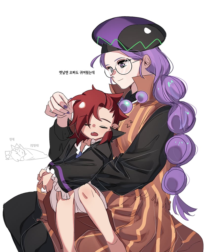 vampire cookie and alchemist cookie (cookie run) drawn by ponong