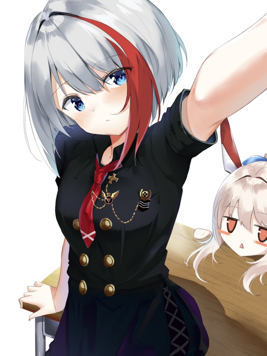 ayanami and admiral graf spee (azur lane) drawn by hino_kagutsuki