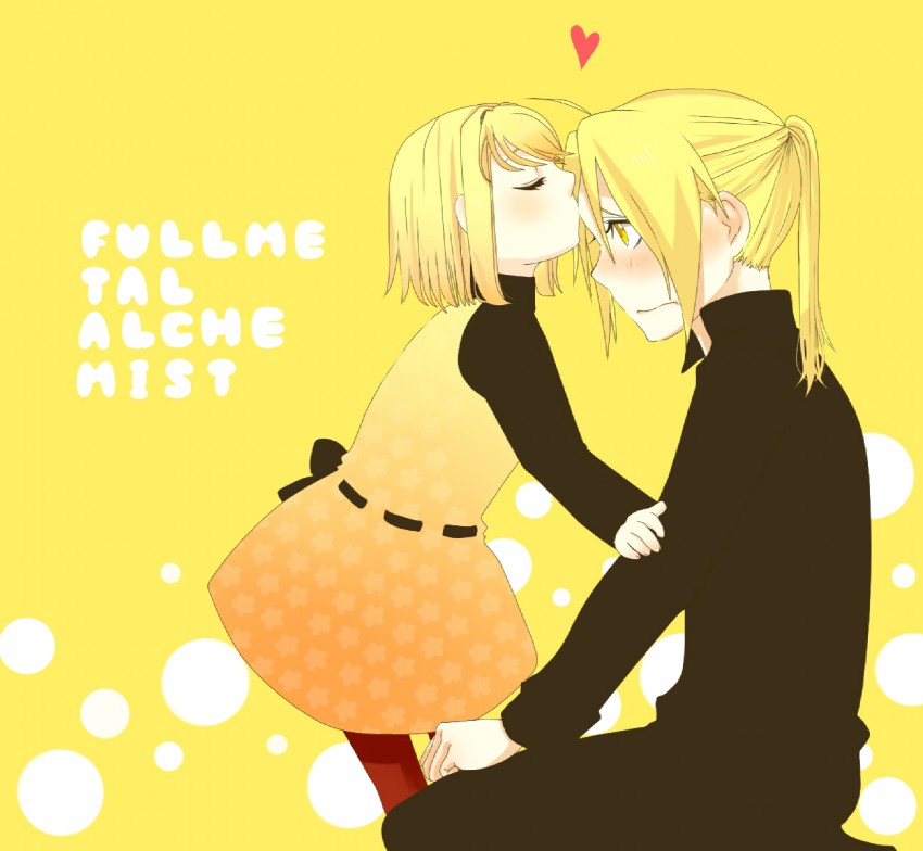 edward elric and winry rockbell (fullmetal alchemist) drawn by rurouni620