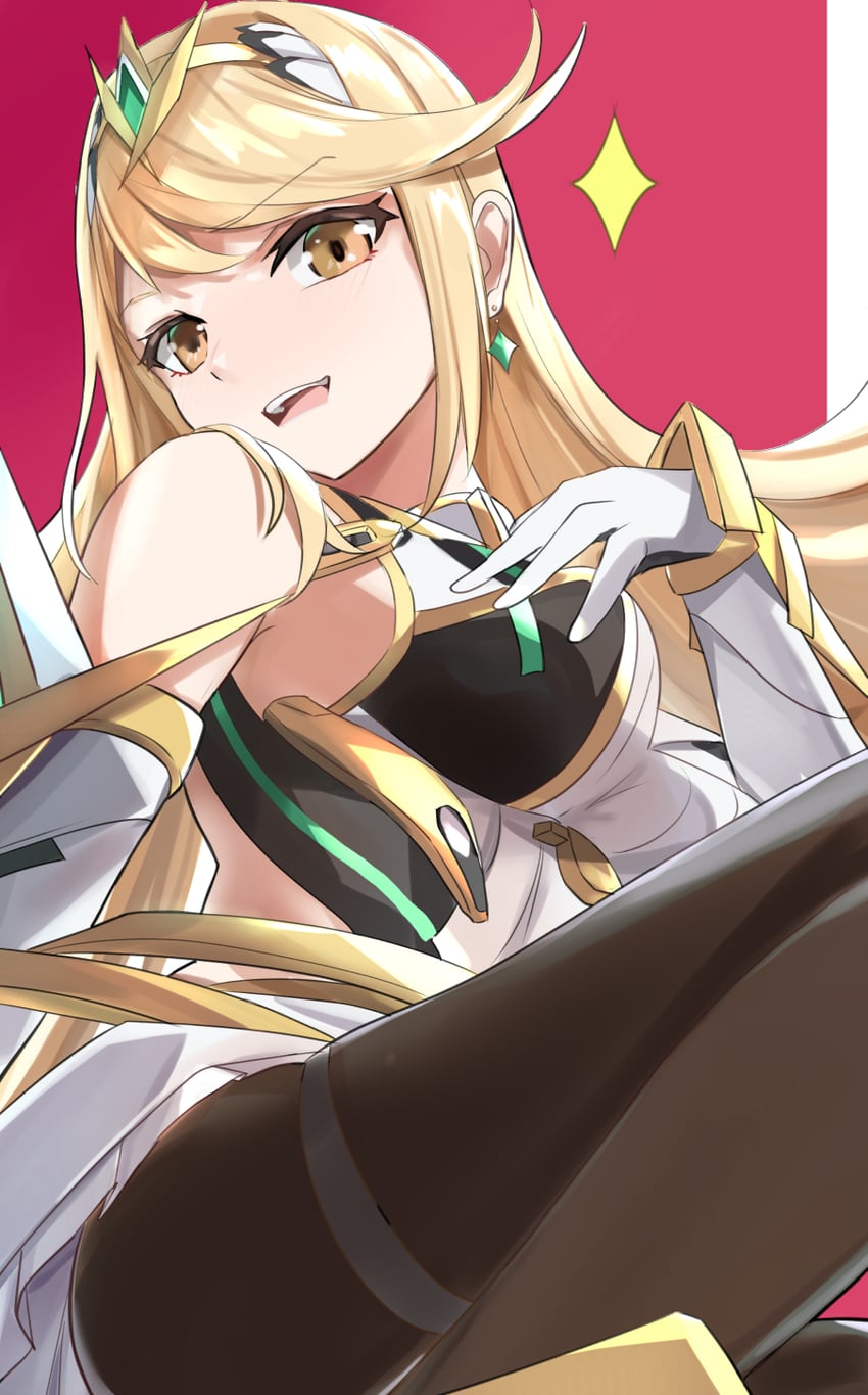 mythra (xenoblade chronicles and 2 more) drawn by tomas_(kaosu22)