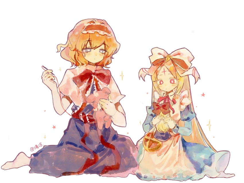 alice margatroid, morino korisu, and nero alice (touhou and 1 more) drawn by youshouhaoxianzhe