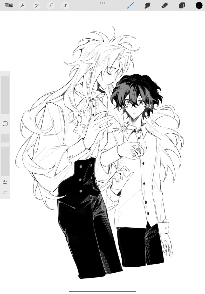 hatsutori hajime and utsugi noriyuki (saibou shinkyoku) drawn by xian_yue