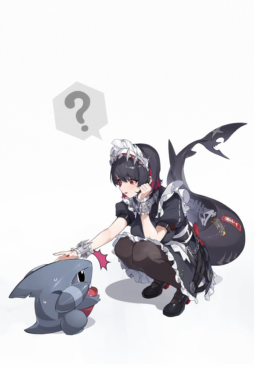 ellen joe and gible (pokemon and 1 more) drawn by lihua_zouxian_zhiyin