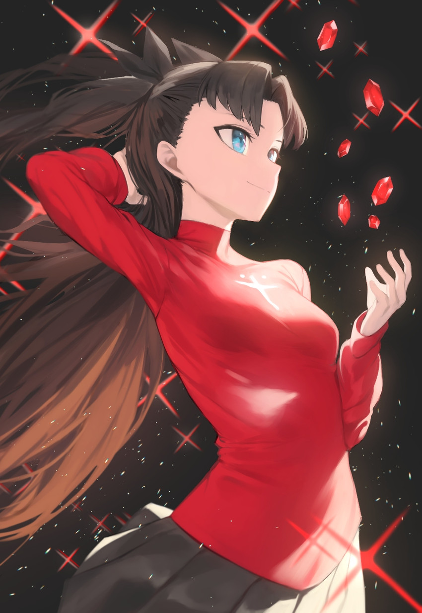 tohsaka rin (fate and 1 more) drawn by chorogon