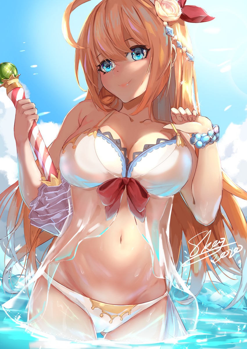 pecorine (princess connect!) drawn by skai_kun