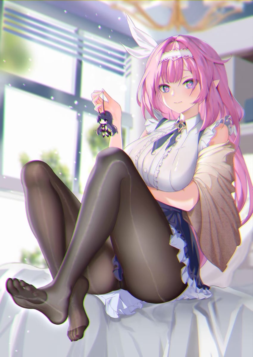 elysia and raiden mei (honkai and 1 more) drawn by maho_shi_ma