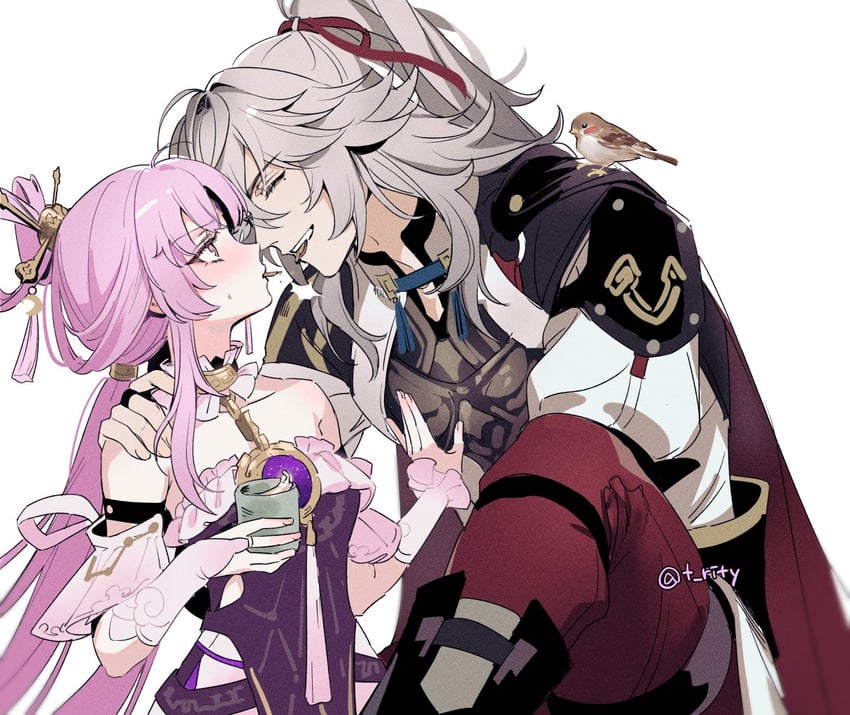fu xuan and jing yuan (honkai and 1 more) drawn by rity