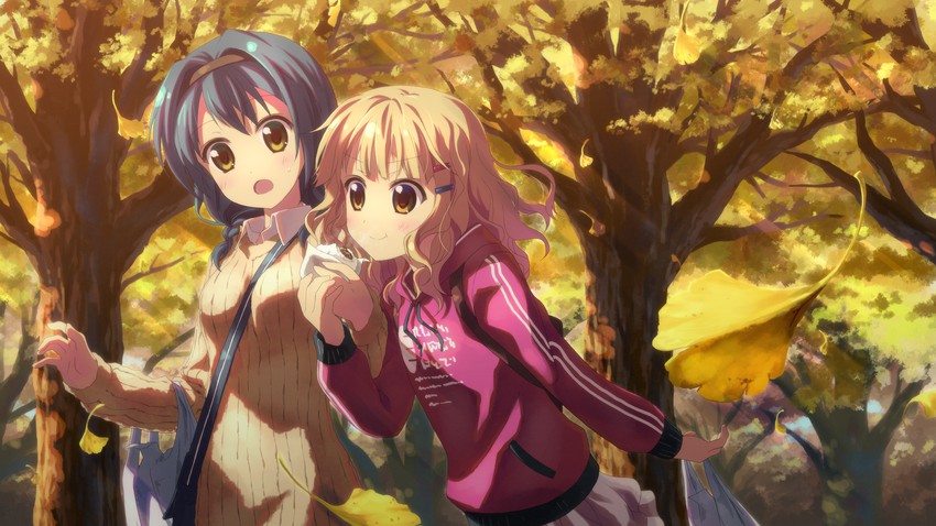 oomuro sakurako and furutani himawari (yuruyuri) drawn by yuuki_tatsuya