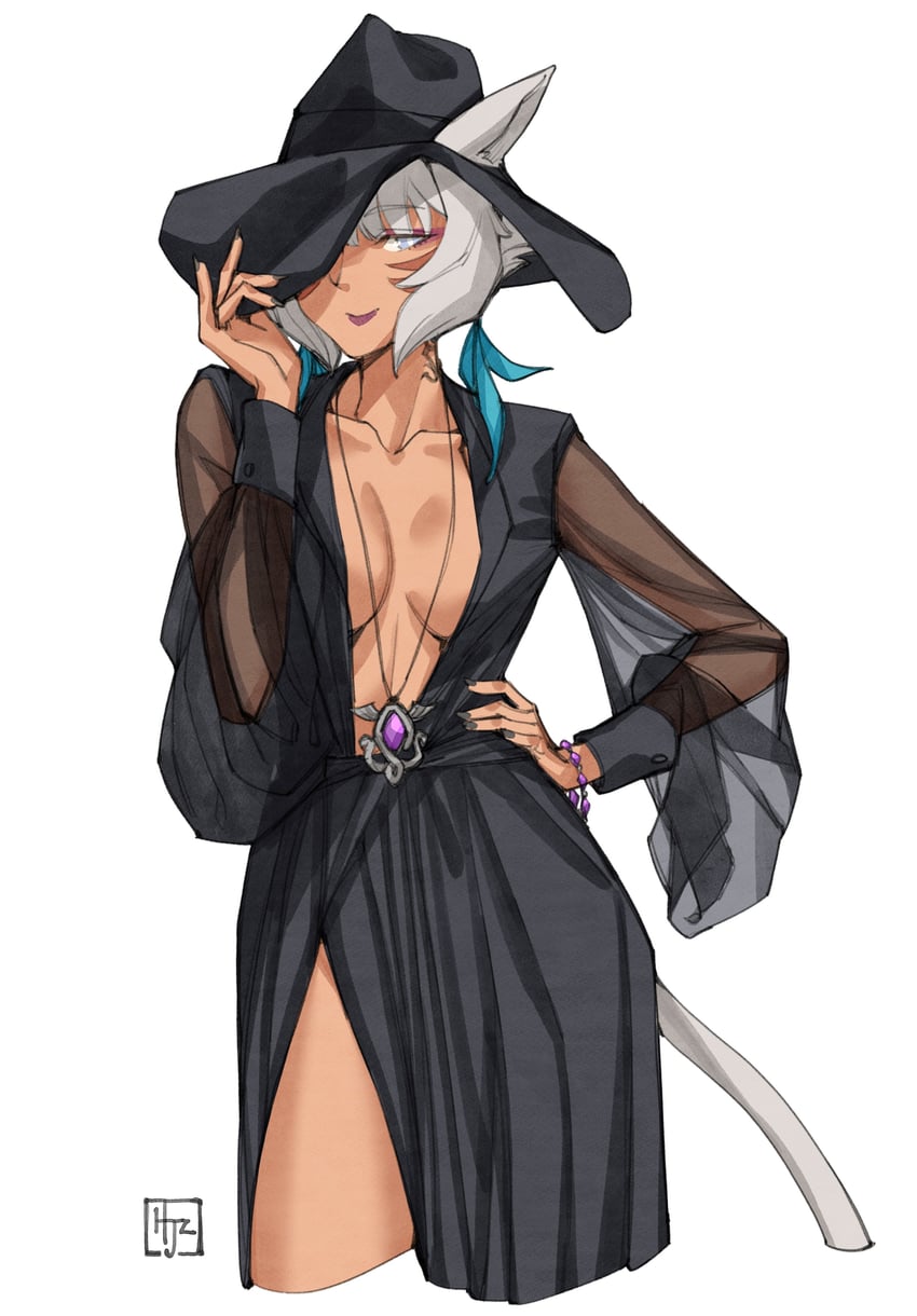 y'shtola rhul (final fantasy and 1 more) drawn by hjz_(artemi)
