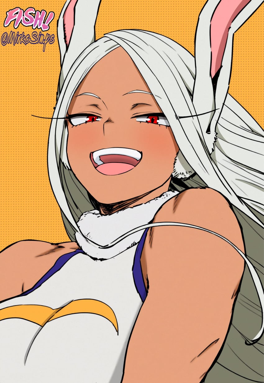 mirko (boku no hero academia) drawn by mirkosimps and parallaxfused