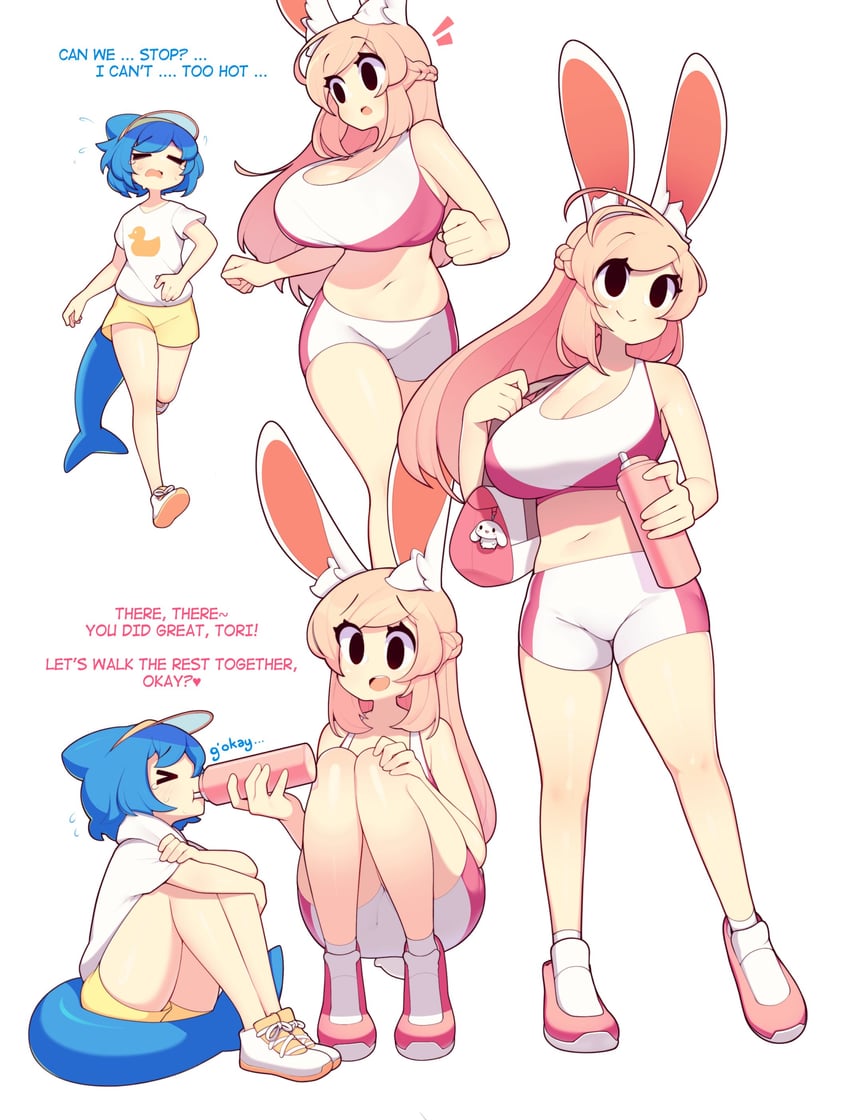 cinnamoroll, fiz, and tori (original and 2 more) drawn by fizintine