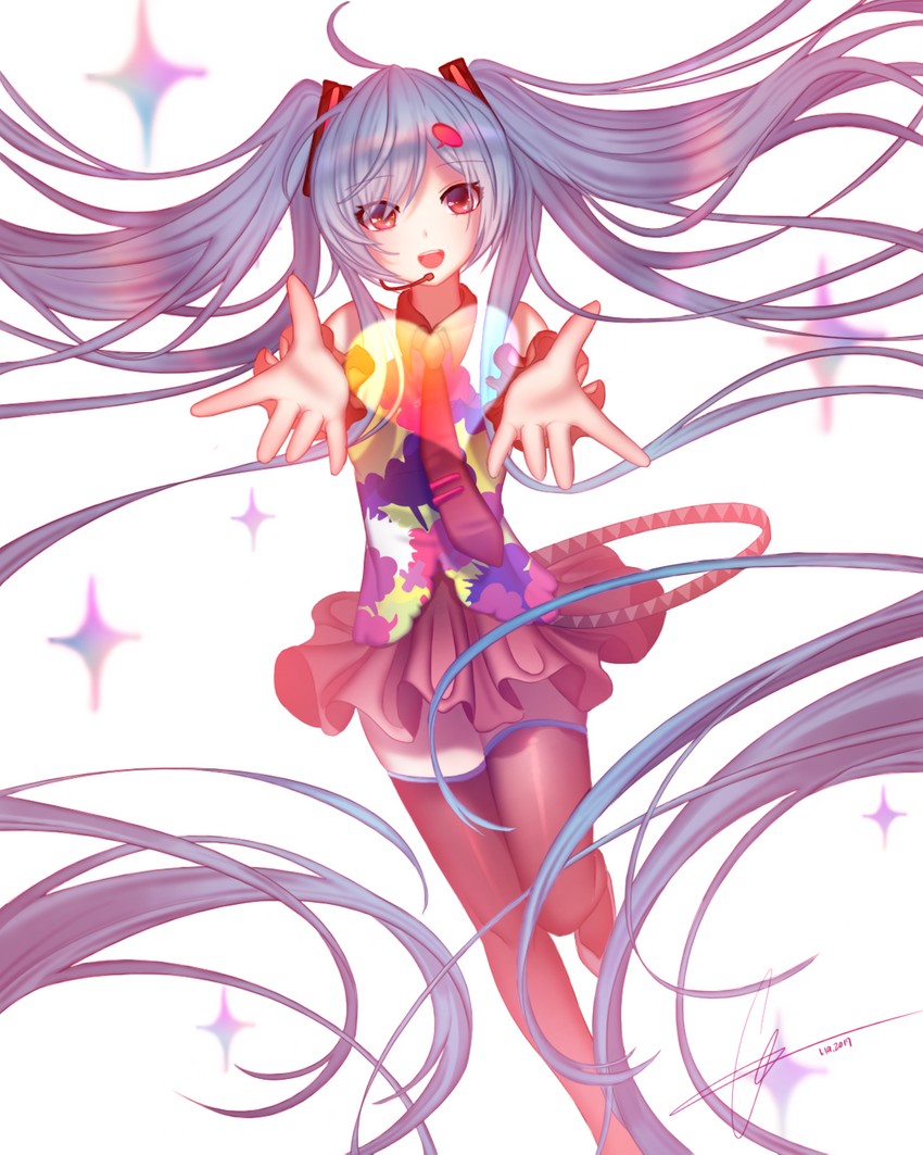 hatsune miku (vocaloid and 1 more) drawn by kkorichan