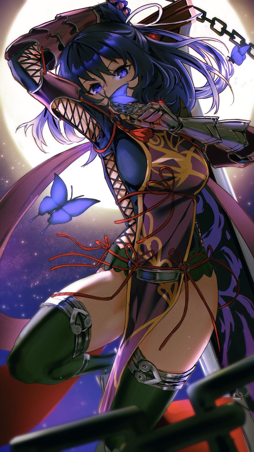 rixia mao (eiyuu densetsu and 2 more) drawn by madou_zakura