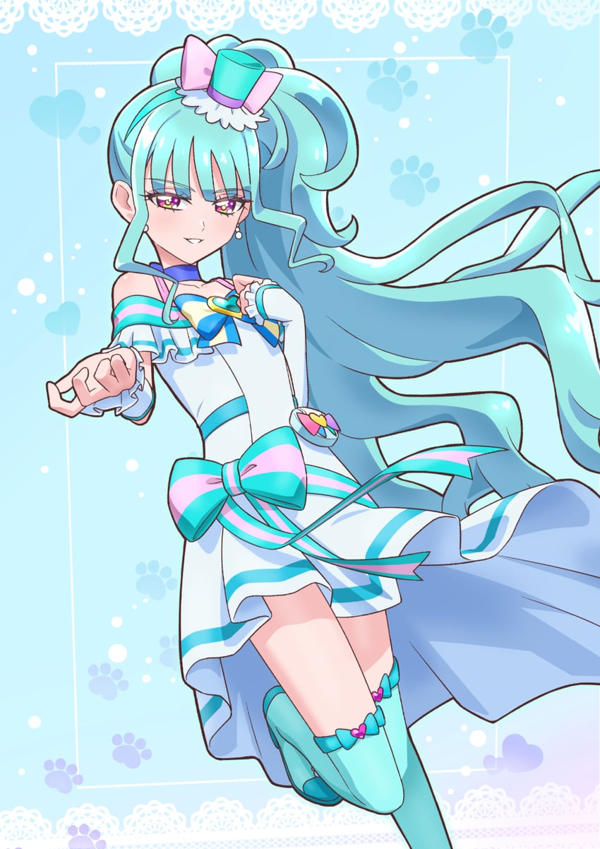 nekoyashiki mayu and cure lillian (precure and 1 more) drawn by tiler_(tiler00)