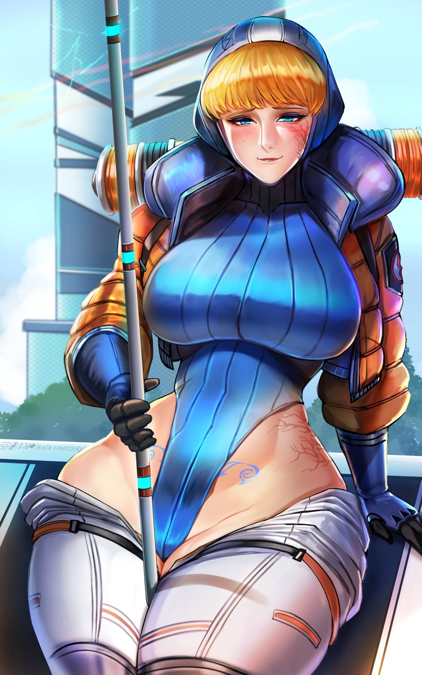 wattson (apex legends) drawn by badcompzero | Danbooru