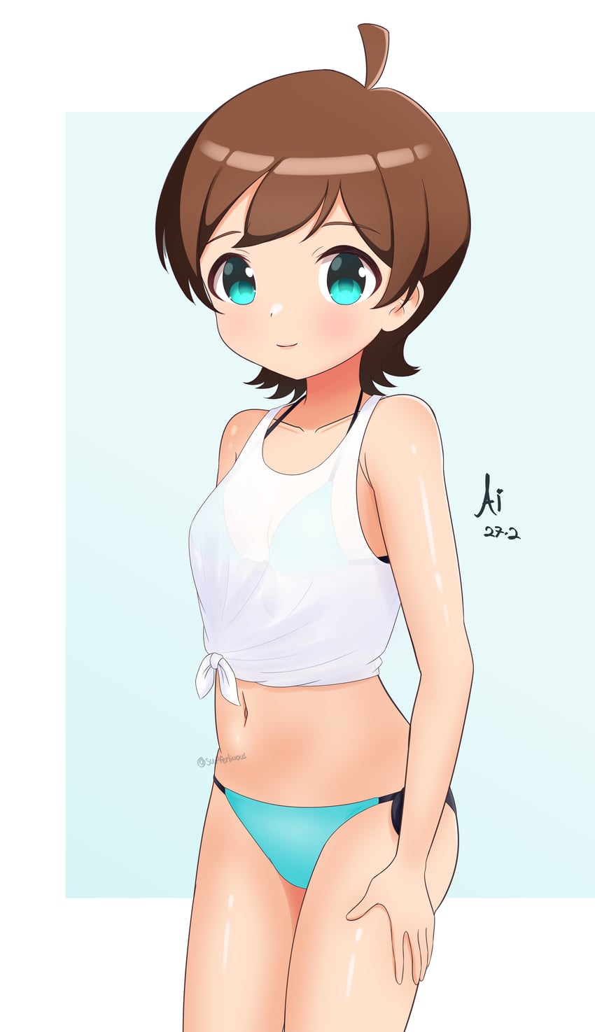 kinoshita hinata (idolmaster and 2 more) drawn by ai_haruka