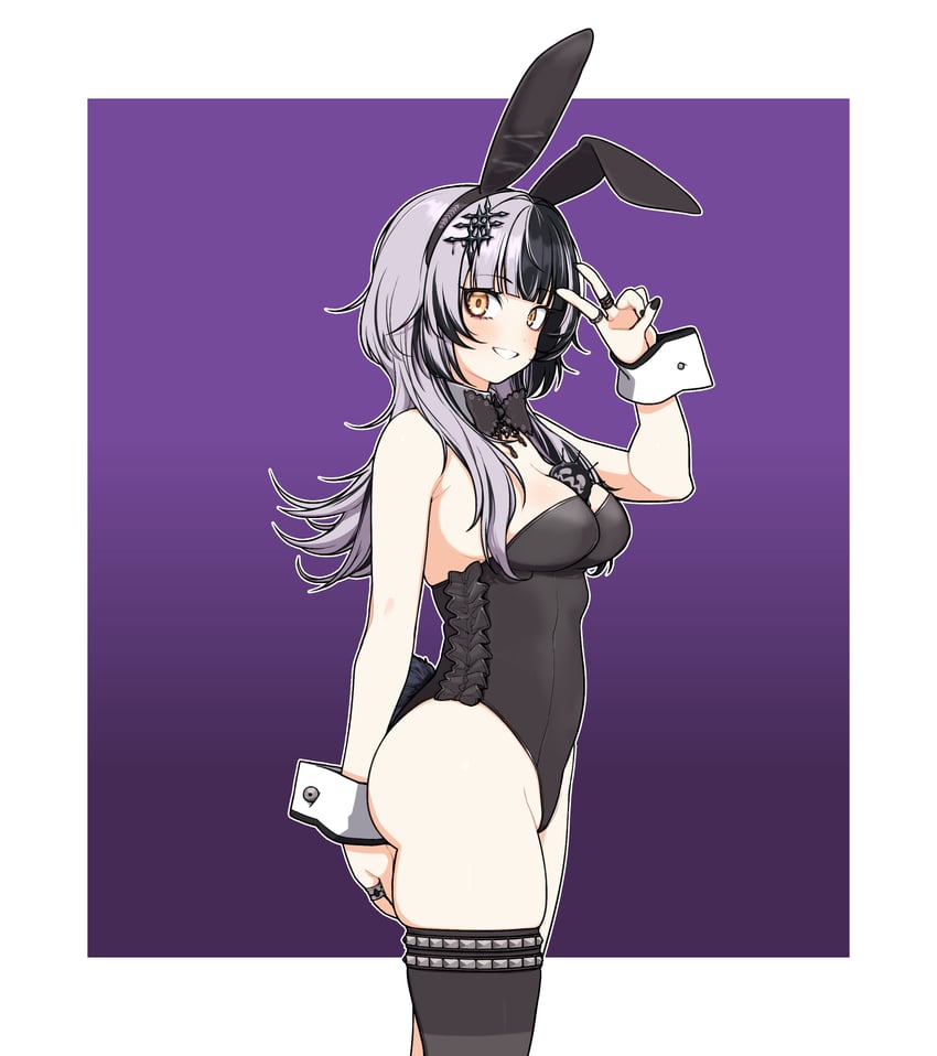shiori novella and yorick (hololive and 1 more) drawn by okunin