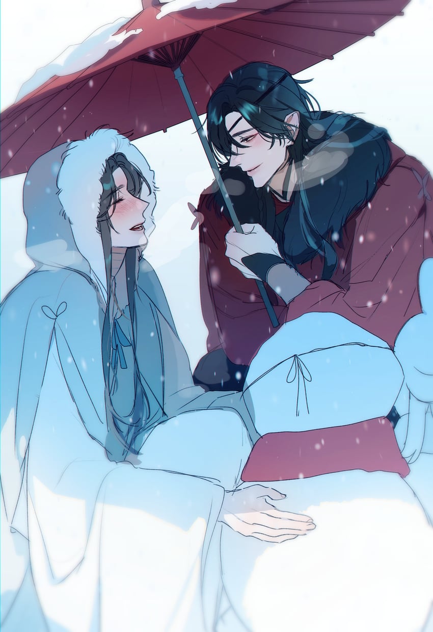 xie lian and hua cheng (tianguan cifu) drawn by hambi