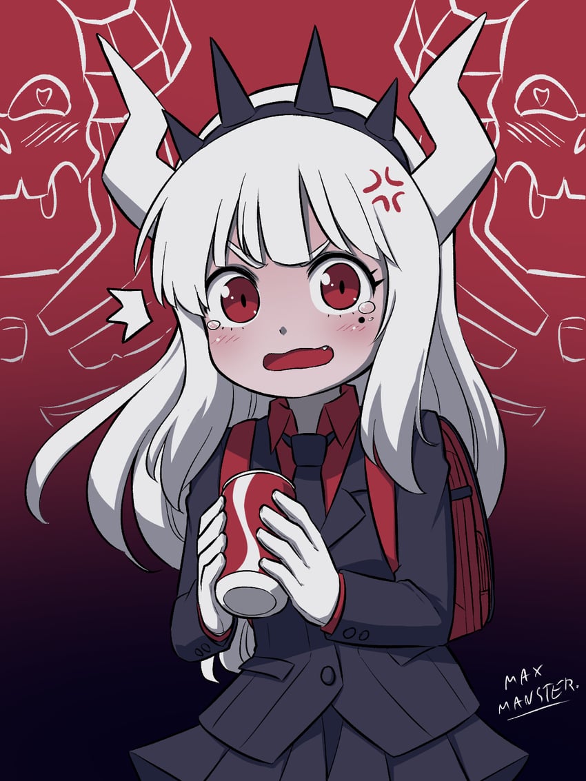 lucifer (helltaker and 1 more) drawn by max_manster