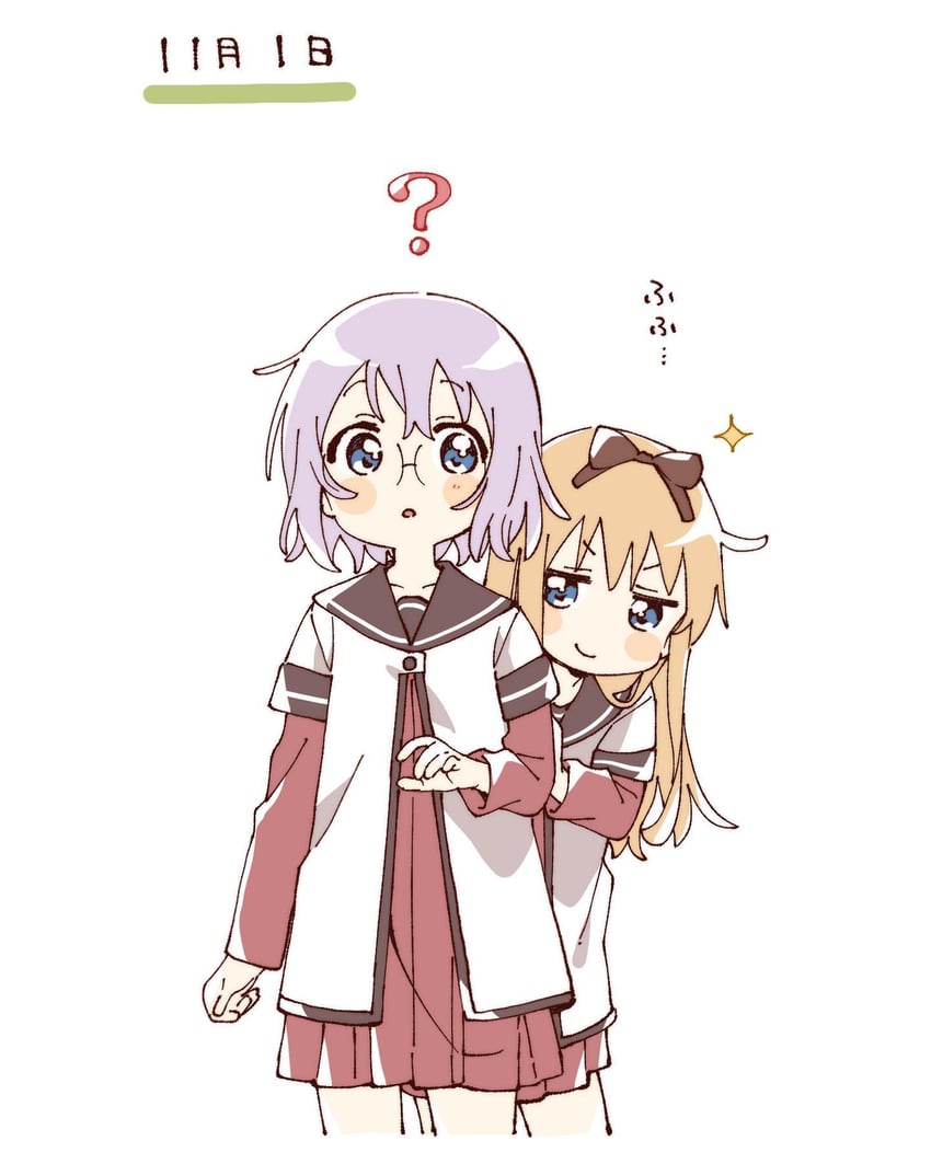 toshinou kyouko and ikeda chitose (yuruyuri) drawn by namori