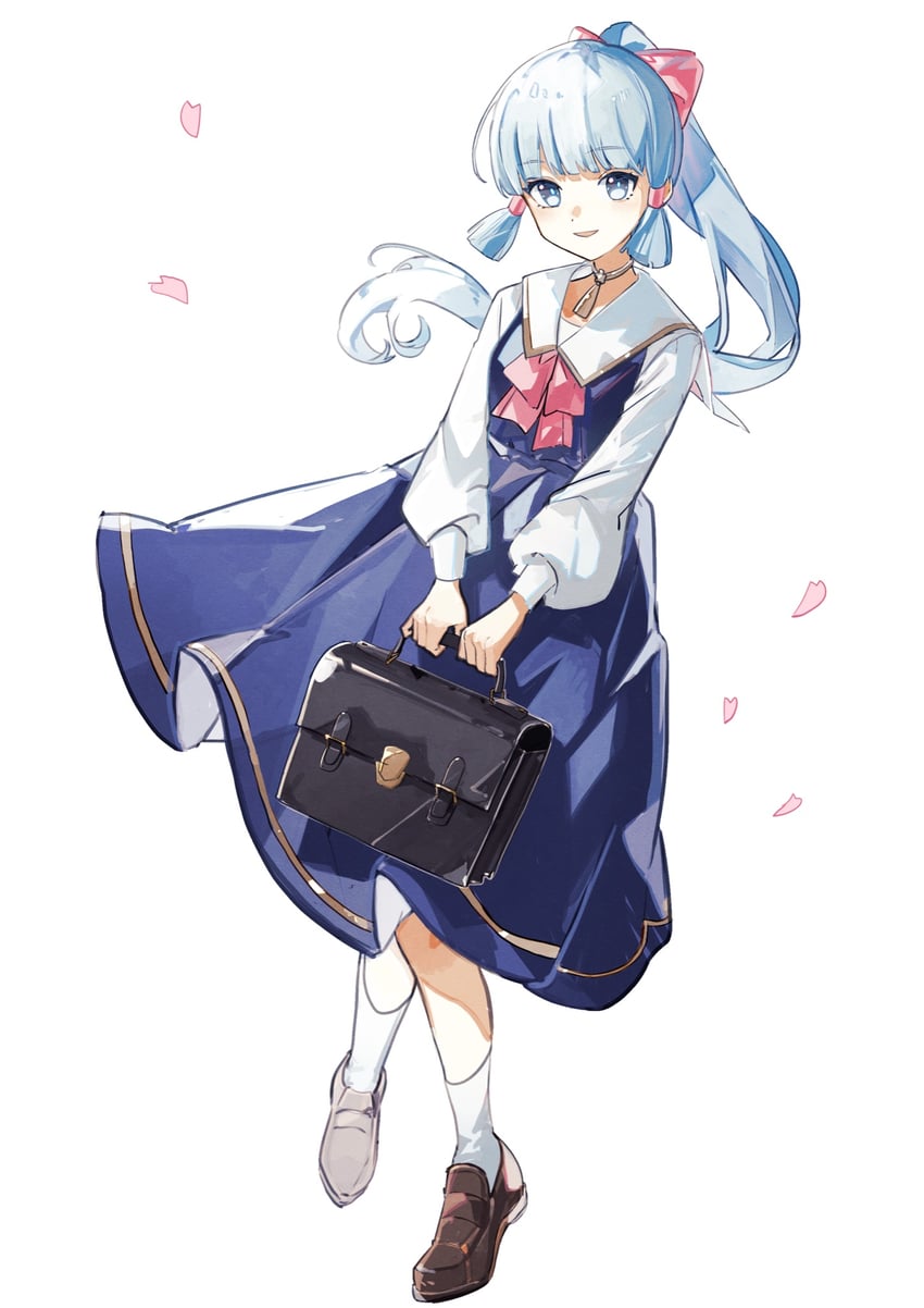 kamisato ayaka (genshin impact and 1 more) drawn by kuunog