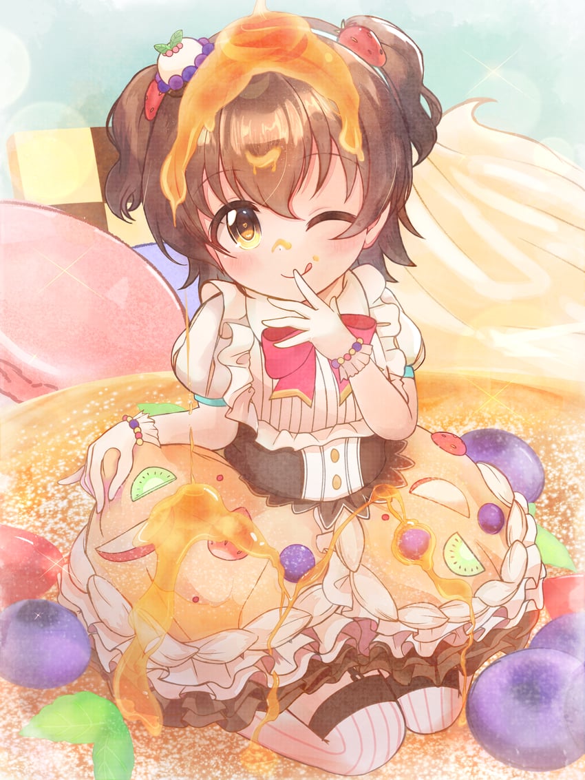 akagi miria (idolmaster and 1 more) drawn by user_ycgs4822