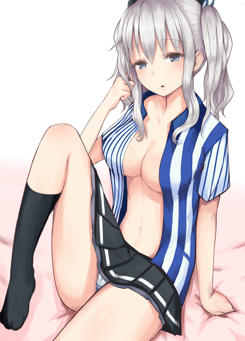 kashima (kantai collection and 1 more) drawn by kinryuu
