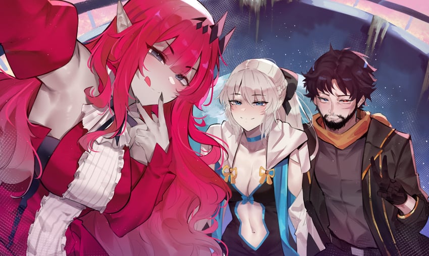 baobhan sith and morgan le fay (original and 2 more) drawn by deccatezu