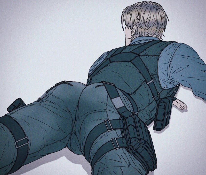 leon s. kennedy (resident evil and 1 more) drawn by an_chovy
