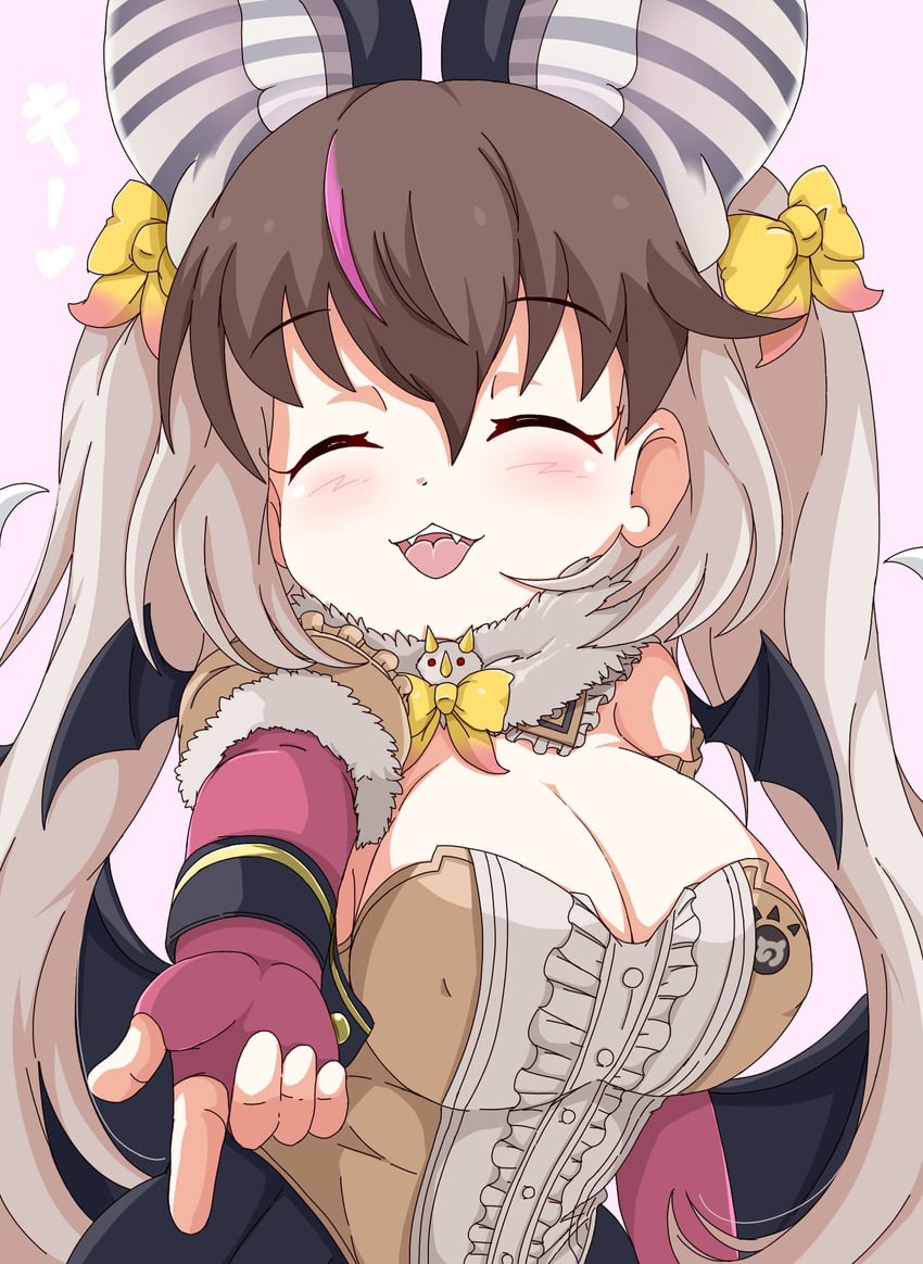brown long-eared bat (kemono friends and 1 more) drawn by hata_(user_ehfr2334)