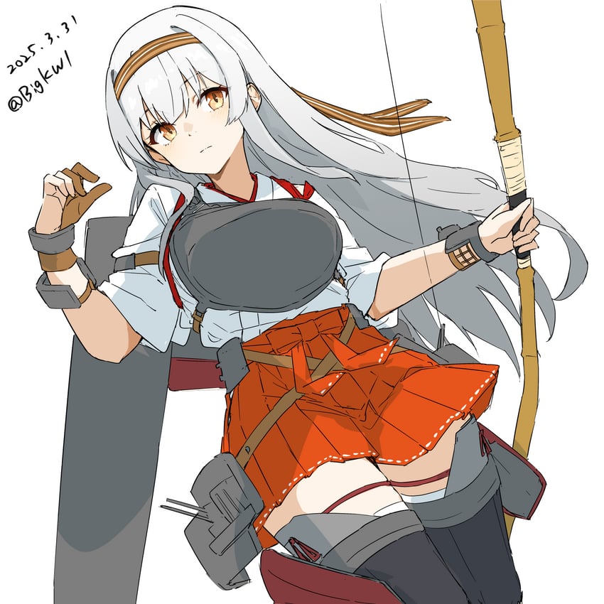 shoukaku and shoukaku kai ni (kantai collection) drawn by bigkwl