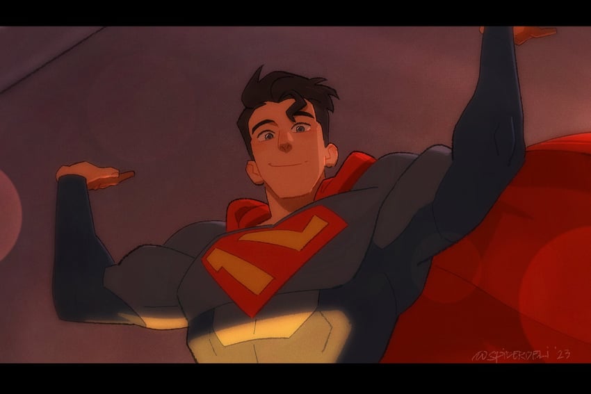 superman and clark kent (dc comics and 2 more) drawn by spiderdeli
