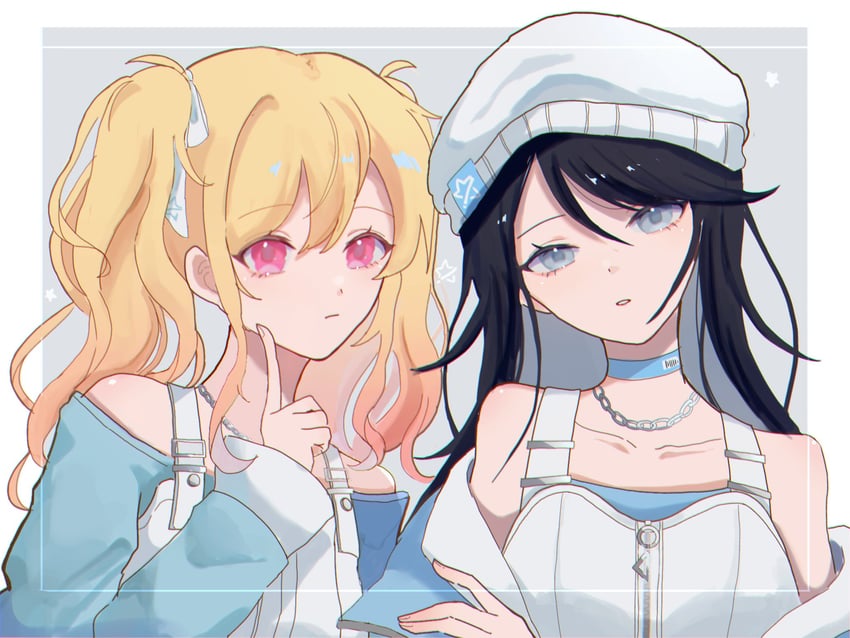 tenma saki and hoshino ichika (project sekai) drawn by suzukawa